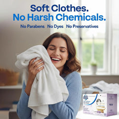 Earth Breeze Fabric Softener Dryer Sheets Lavender (1 Pack) | Hypoallergenic, No Harsh Chemicals, Safe Ingredients – Soft Clothes – Static Cling & Wrinkle Reducer – Gentle Fabric Care